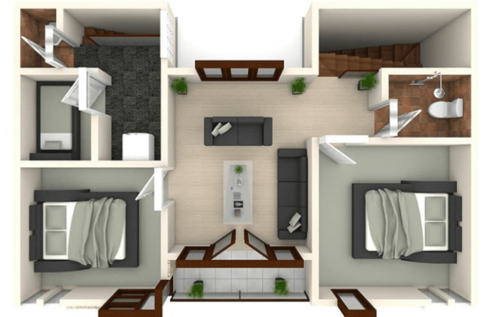 Rumah minimalis 2 kamar