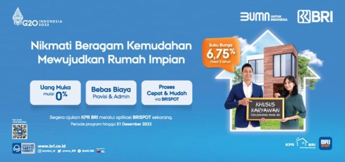 Kpr bank bri tanpa dp 2022