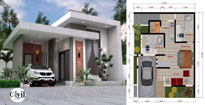 Rumah minimalis 2 kamar