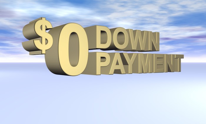 Down payment zero mortgage mortgages loans options next